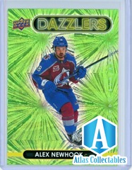 2021-22 Upper Deck Alex Newhook Dazzlers Green SP RC Rookie #DZ-13